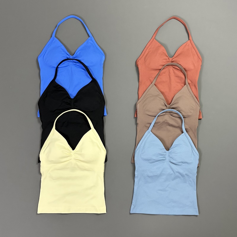 Sports Tank Top Women Halter V - Aquatic Gym 리뷰 및 가격