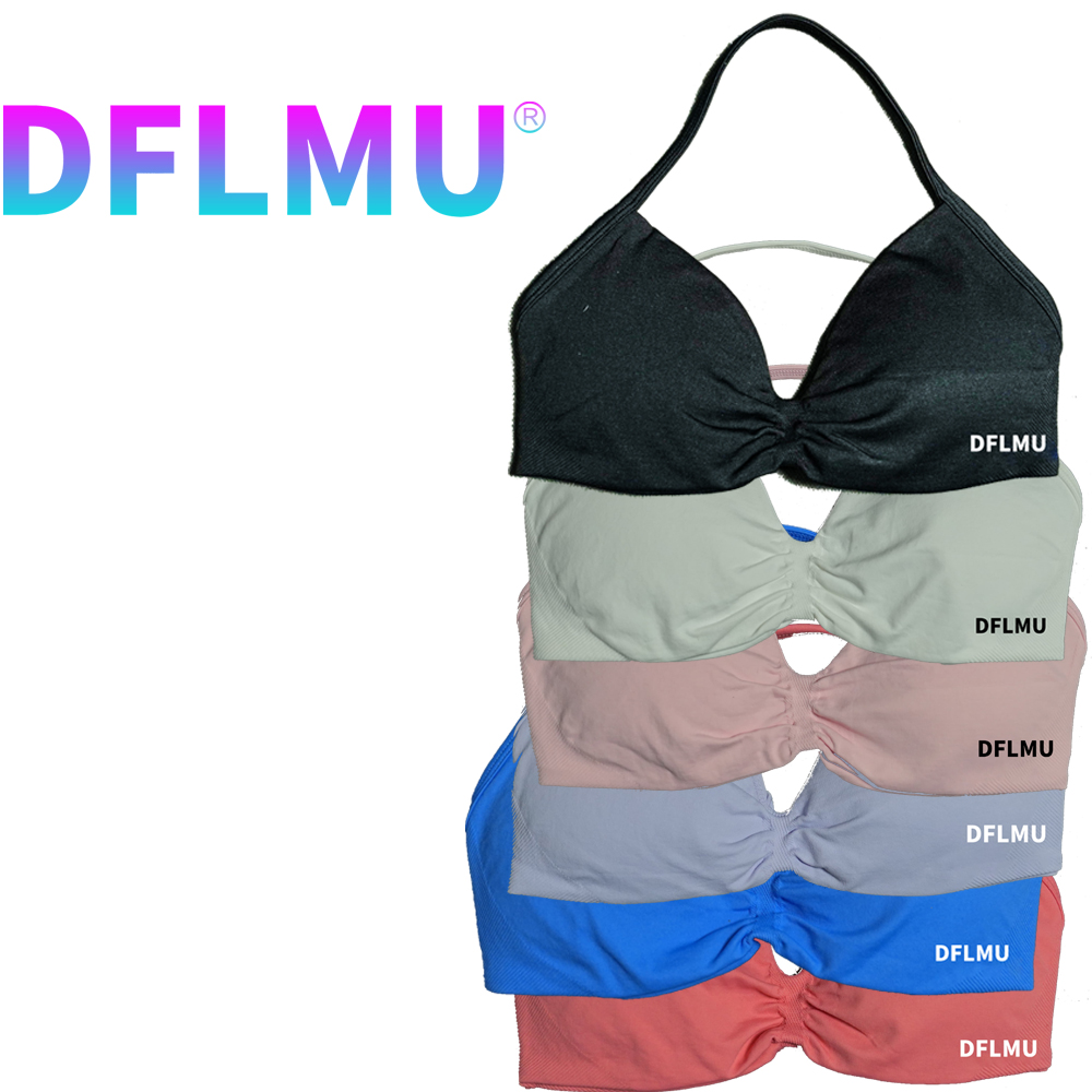 DFLMU Women Halter Sports Bra  - Aquatic Gym 리뷰 및 가격