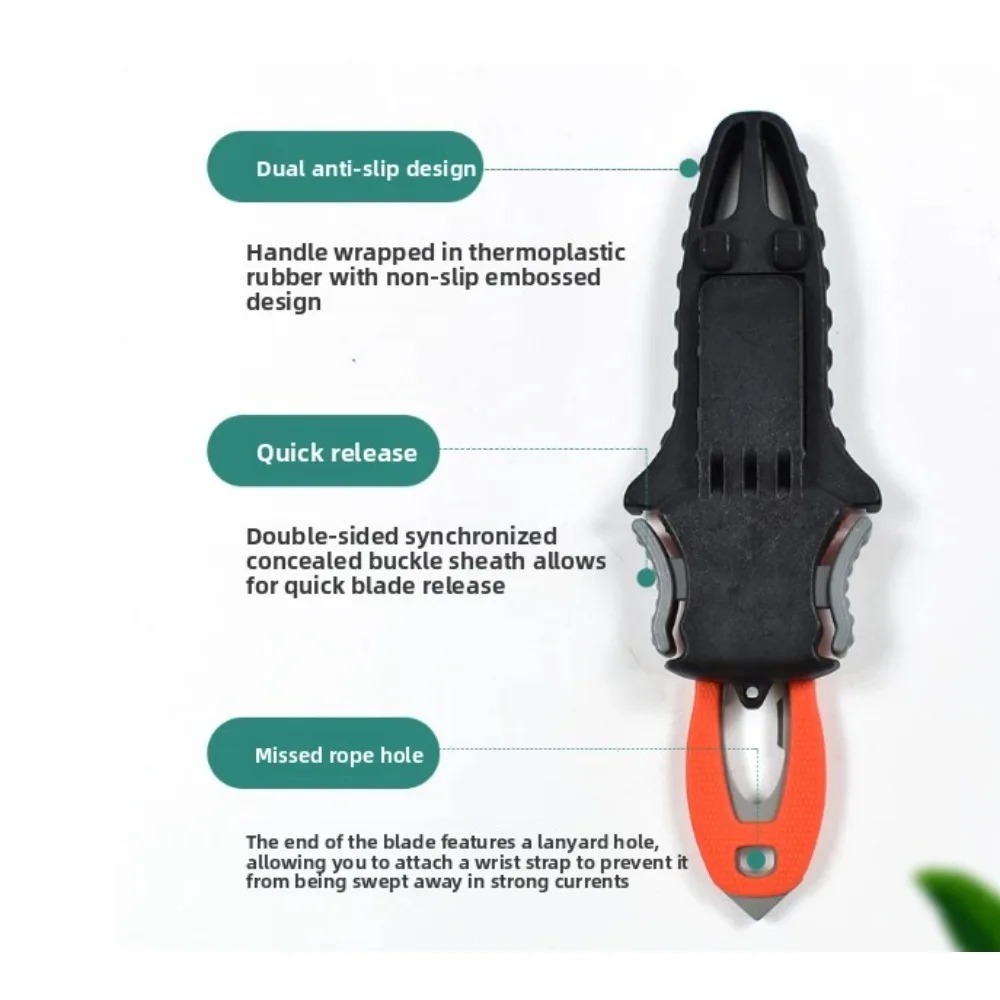 Water Rescue Knife Outdoor Rop - Dive Knife Titanium 리뷰 및 가격