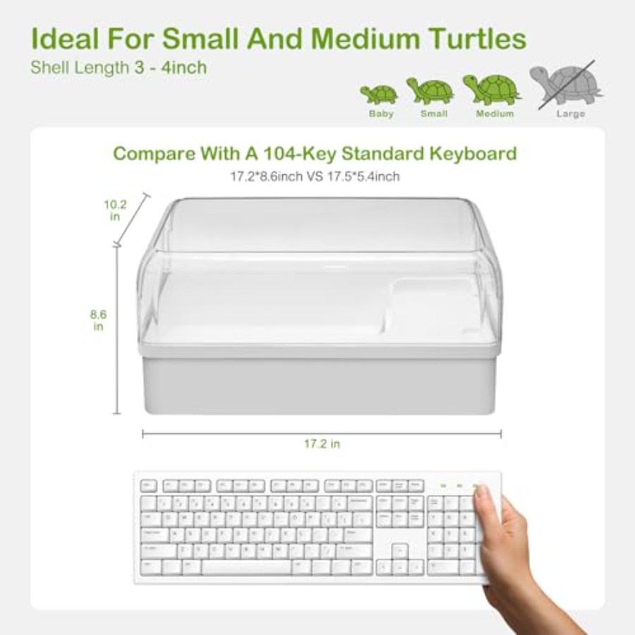 Turtle Tank Acrylic Habitat Ki - Aquatic Zone 리뷰 및 가격