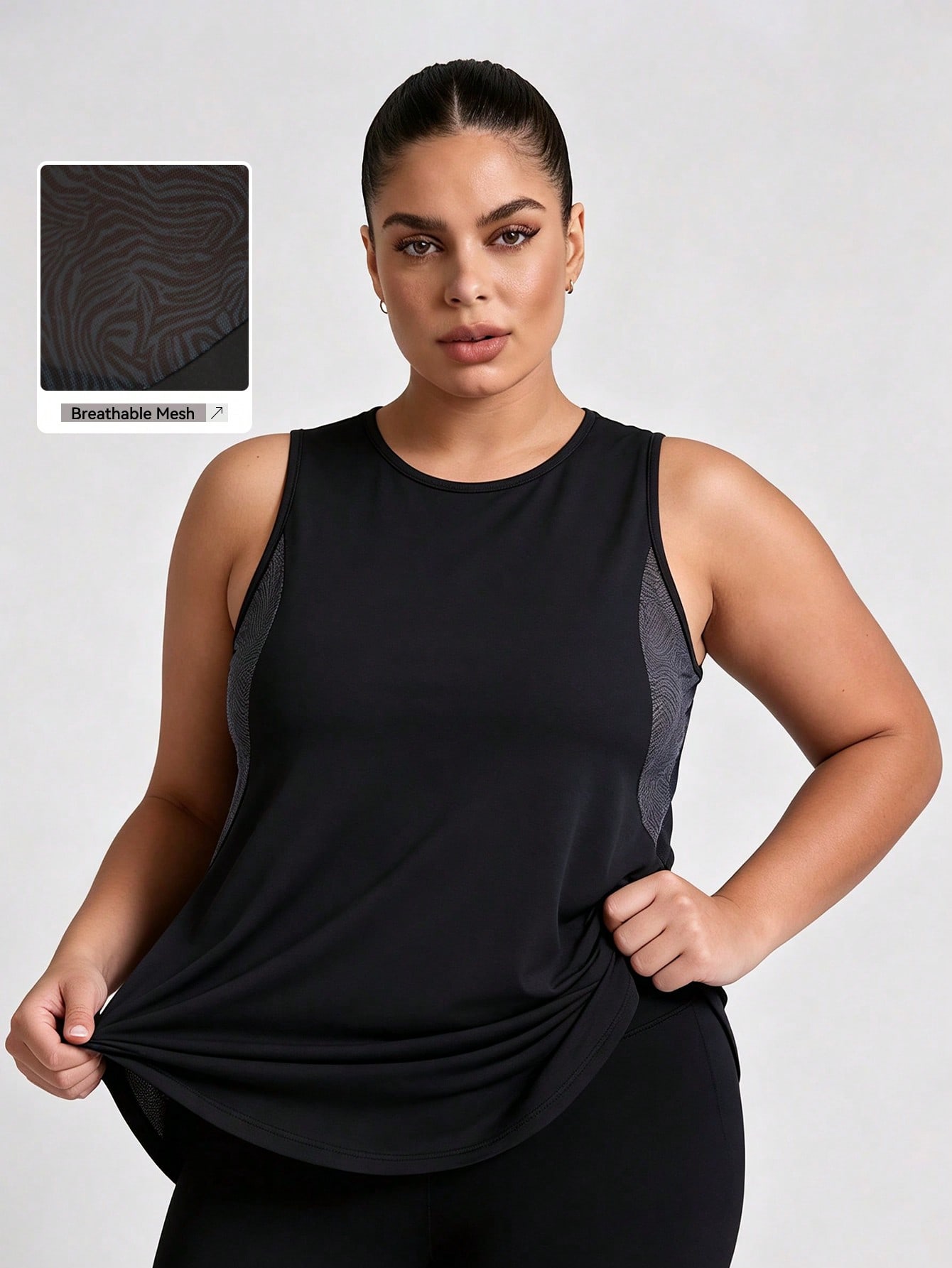 Plus Size Mesh Tank Top Women  - Aquatic Gym 리뷰 및 가격